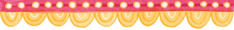 Stylized Watercolor Circus Drapery